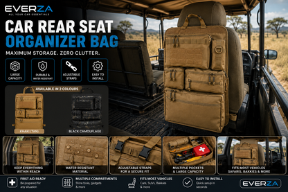 EVERZA Tactical Car Rear Seat Organizer Bag