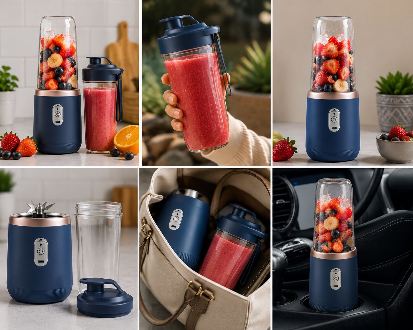 Portable Blend & Go Blender Bottle