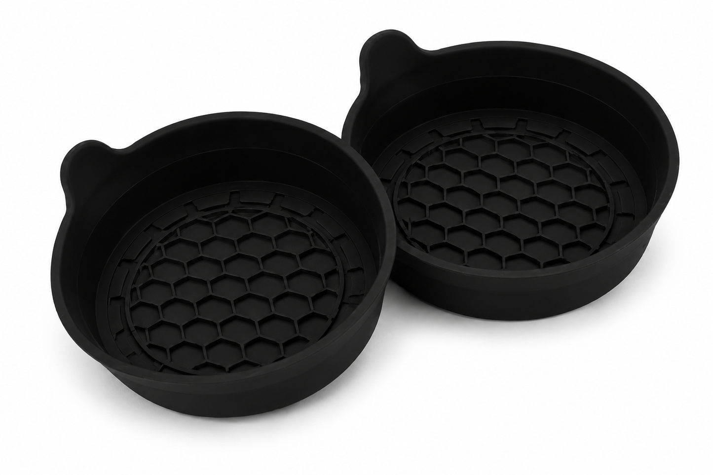 EVERZA Premium Silicone Car Cup Holder Coasters (2 Pack)