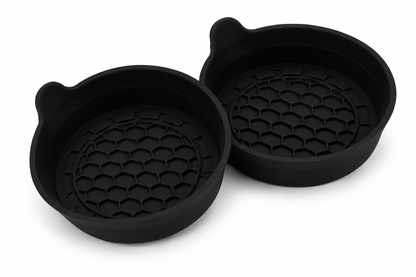 EVERZA Premium Silicone Car Cup Holder Coasters (2 Pack)