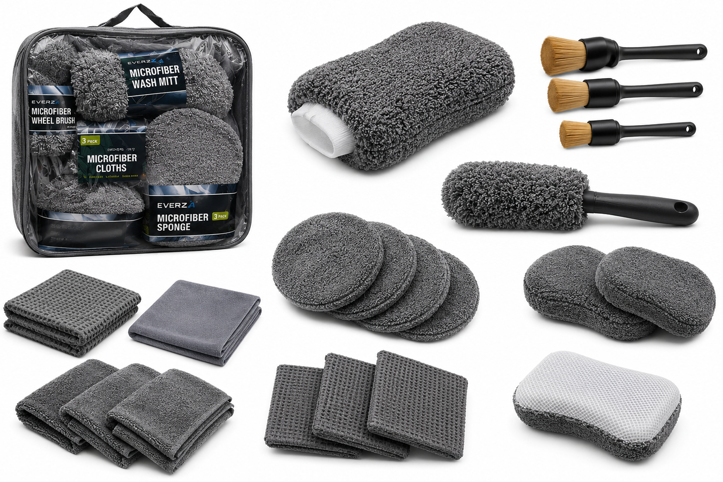 EverZa™ Premium Microfiber Car Detailing Kit