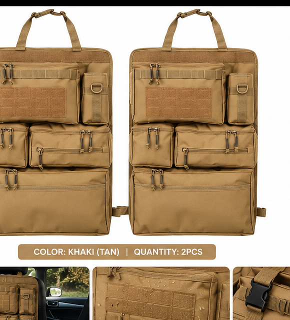 EVERZA Tactical Car Rear Seat Organizer Bag