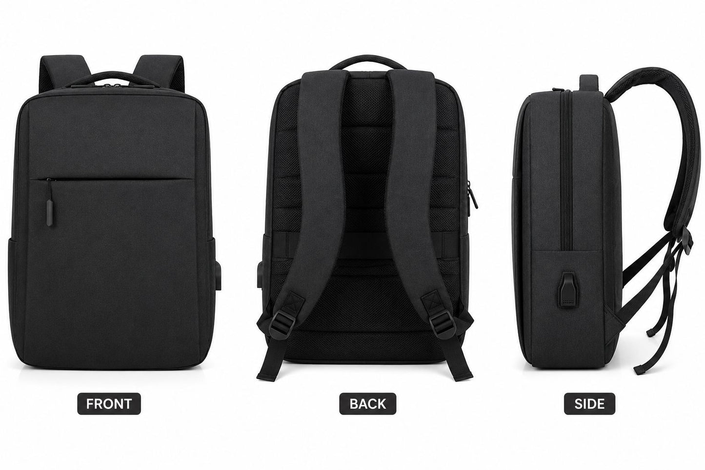 Executive Laptop Backpack with USB Charging Port