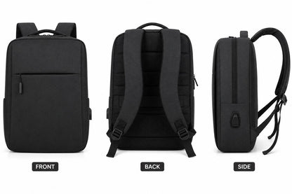 Executive Laptop Backpack with USB Charging Port
