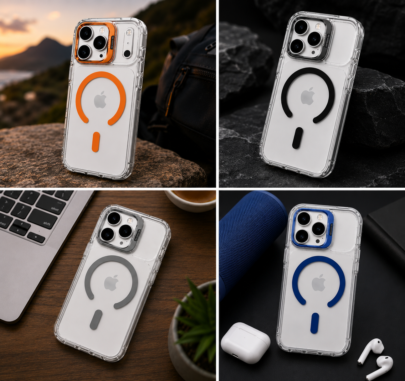 Premium MagSafe Shockproof Clear Case