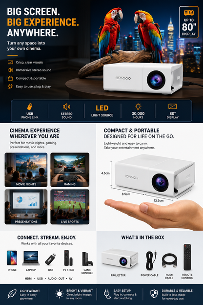 MiniBeam Smart Portable Projector
