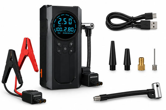 2-in-1 Jump Starter & Tyre Inflator Power Bank