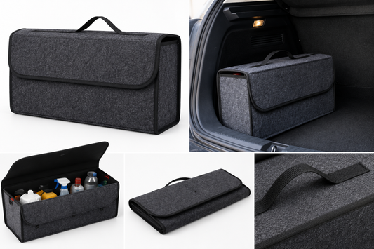 EVERZA Premium Felt Car Boot Organiser